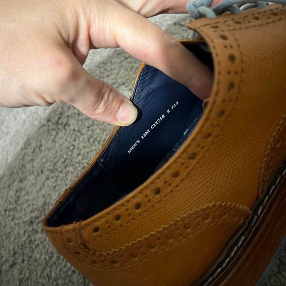 Men's Cole Haan Colton Winter Wingtip Oxford Dress Shoes - Picture 6 of 9